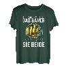 Herren Vatertag Tshirt Vater Papa Ich habe zwei Titel Dad und Gamer T-Shirt