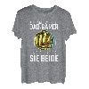 Herren Vatertag Tshirt Vater Papa Ich habe zwei Titel Dad und Gamer T-Shirt