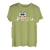 Eule Herzschlag Hemd Tier für Kind/Frauen/Männer Geschenk T-Shirt