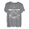 Herren Bonus Papa Stiefvater Vater Stiefpapa Vatertag T-Shirt