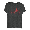 Papa Zwei Kinder Sohn Tochter Herzschlag Vatertag T-Shirt