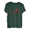 Papa Zwei Kinder Sohn Tochter Herzschlag Vatertag T-Shirt