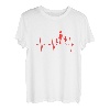 Papa Zwei Kinder Sohn Tochter Herzschlag Vatertag T-Shirt