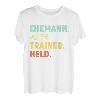 Herren Ehemann Papa Trainer Held Männer Herrentag Vatertag T-Shirt