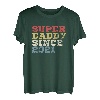 Herren Super Daddy since 2021 Papa Vater Vatertag Retro T-Shirt