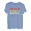 Herren Super Daddy since 2021 Papa Vater Vatertag Retro T-Shirt