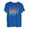 Herren Super Daddy since 2021 Papa Vater Vatertag Retro T-Shirt