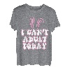 Lustiger Spruch I Cant Adult Today Erwachsenen Jugend T-Shirt