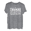 Name Thomas Vorname Lustiger Spruch T-Shirt