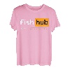 Fish Hub Lustiger Dirty Fishing Witz MILF Man I Love Fishing T-Shirt