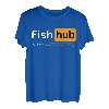Fish Hub Lustiger Dirty Fishing Witz MILF Man I Love Fishing T-Shirt