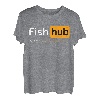 Fish Hub Lustiger Dirty Fishing Witz MILF Man I Love Fishing T-Shirt