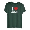 Ich Liebe Aylin I Love Aylin Valentinstag T-Shirt