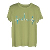 München Skyline Herzschlag Liebe Bayern Flagge I Love Munich T-Shirt