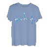 München Skyline Herzschlag Liebe Bayern Flagge I Love Munich T-Shirt