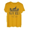 Herren Herren Papa Wolf Shirt - Wolf Pack T-Shirt Family Vatertag Geschenk