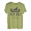 Herren Herren Papa Wolf Shirt - Wolf Pack T-Shirt Family Vatertag Geschenk