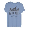 Herren Herren Papa Wolf Shirt - Wolf Pack T-Shirt Family Vatertag Geschenk
