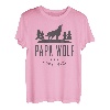 Herren Herren Papa Wolf Shirt - Wolf Pack T-Shirt Family Vatertag Geschenk