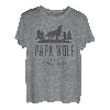 Herren Herren Papa Wolf Shirt - Wolf Pack T-Shirt Family Vatertag Geschenk