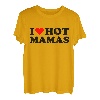I Love Hot Mamas Lustiges rotes Herz I Heart Hot Moms Mamas T-Shirt