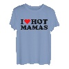 I Love Hot Mamas Lustiges rotes Herz I Heart Hot Moms Mamas T-Shirt