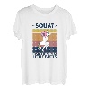 Damen Lustige Einhorn-Kniebeuge, weil niemand über kleine Hintern rappt T-Shirt