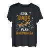 Cool Dads Play Harmonica Vatertag Papa Vater T-Shirt
