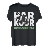 PARKOUR-T-SHIRT, FREI LAUFENDER HEMD, TRACEUR-T-SHIRT