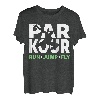 PARKOUR-T-SHIRT, FREI LAUFENDER HEMD, TRACEUR-T-SHIRT