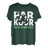 PARKOUR-T-SHIRT, FREI LAUFENDER HEMD, TRACEUR-T-SHIRT