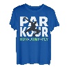 PARKOUR-T-SHIRT, FREI LAUFENDER HEMD, TRACEUR-T-SHIRT