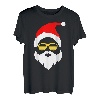 Weihnachtsmann Lustig Bart Nikolaus Weihnachtsoutfit T-Shirt