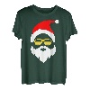 Weihnachtsmann Lustig Bart Nikolaus Weihnachtsoutfit T-Shirt