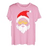 Weihnachtsmann Lustig Bart Nikolaus Weihnachtsoutfit T-Shirt