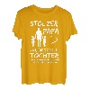 Herren Stolzer Papa zwei Töchter - Mädchen T-Shirt