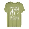 Herren Stolzer Papa zwei Töchter - Mädchen T-Shirt