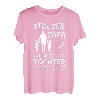 Herren Stolzer Papa zwei Töchter - Mädchen T-Shirt