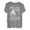 Herren Stolzer Papa zwei Töchter - Mädchen T-Shirt