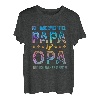 Herren Zwei Titel Opa Papa Bester Vater Sprüche Geburtstag Vatertag T-Shirt