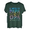 Herren Zwei Titel Opa Papa Bester Vater Sprüche Geburtstag Vatertag T-Shirt