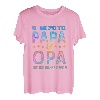 Herren Zwei Titel Opa Papa Bester Vater Sprüche Geburtstag Vatertag T-Shirt