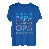 Herren Zwei Titel Opa Papa Bester Vater Sprüche Geburtstag Vatertag T-Shirt