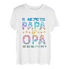 Herren Zwei Titel Opa Papa Bester Vater Sprüche Geburtstag Vatertag T-Shirt