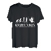 Evolution Spieler Drummer Schlagzeuger Musik Trommel Drums T-Shirt