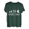 Evolution Spieler Drummer Schlagzeuger Musik Trommel Drums T-Shirt