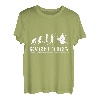 Evolution Spieler Drummer Schlagzeuger Musik Trommel Drums T-Shirt