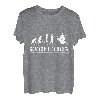 Evolution Spieler Drummer Schlagzeuger Musik Trommel Drums T-Shirt