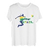Fußballflagge Brasilien | Fußballmannschaft | brasilianischer Fußballspieler T-Shirt