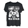 Herren Gamer Papa Zocken Vater Vatertag Konsole Geschenk T-Shirt